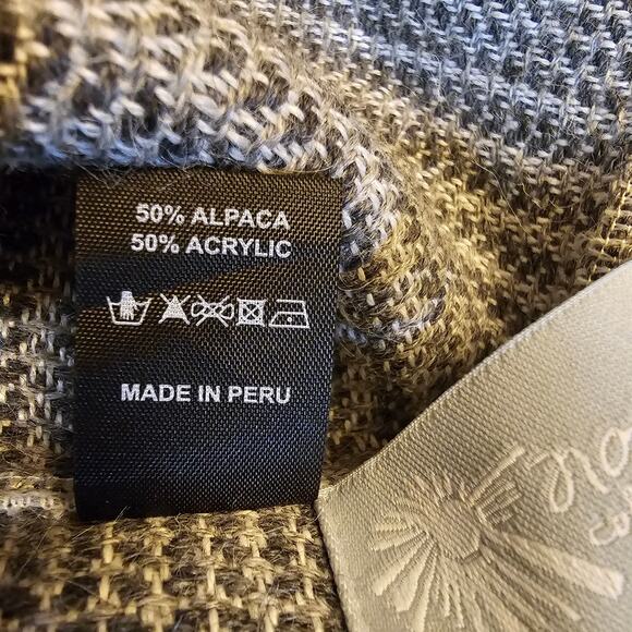 Infinity Scarf Artistan Made in Peru Alpaca Multi Colored Unisex - Picture 6 of 6